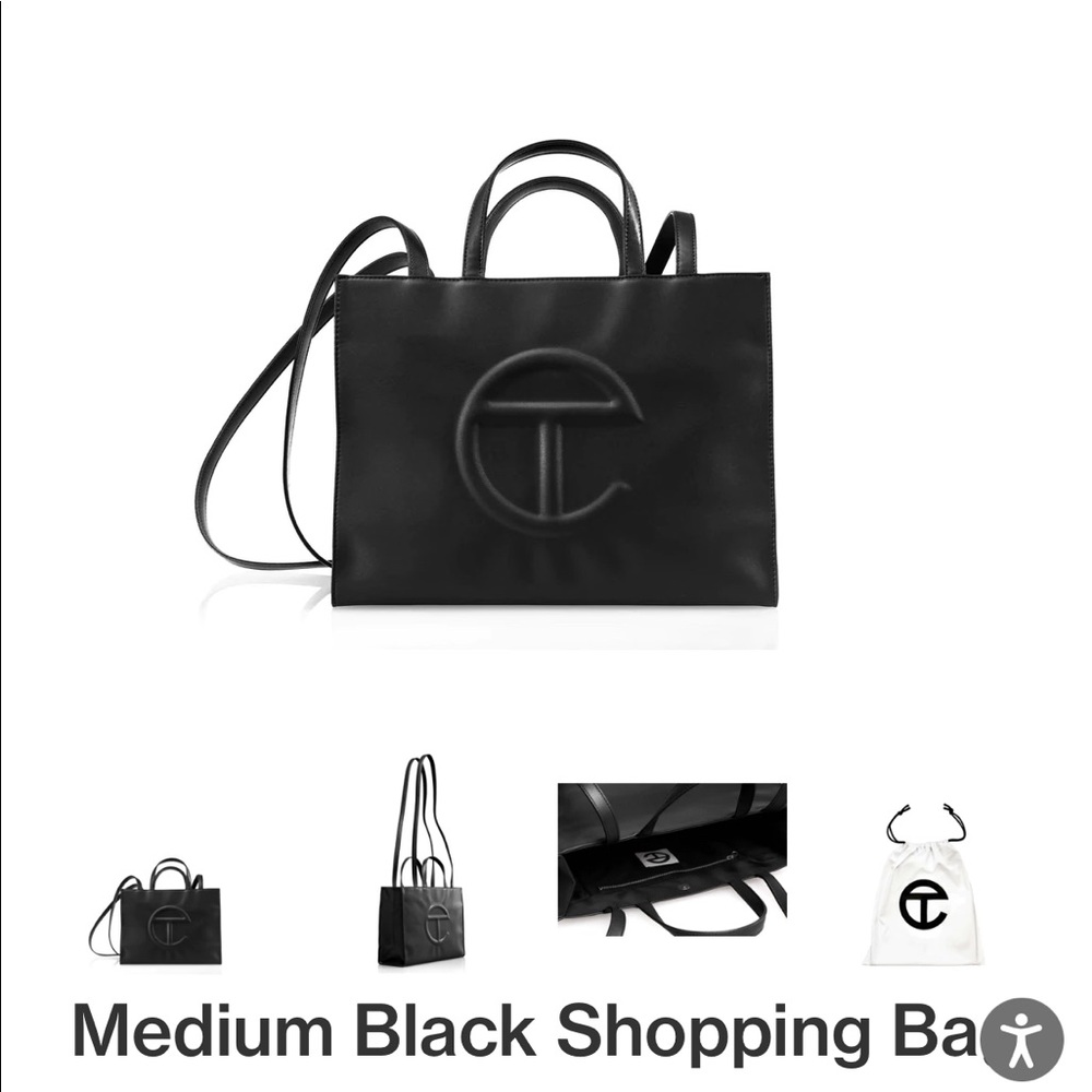 NWOT Telfar Medium Black Shopping Bag